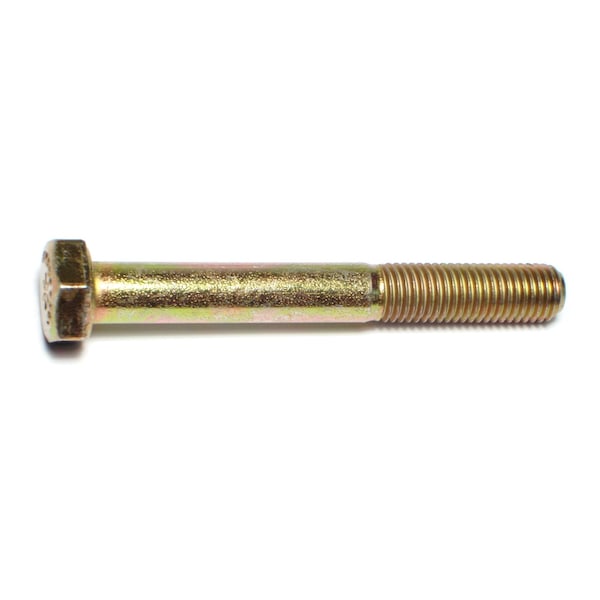 Midwest Fastener Grade 8, 5/16"-24 Hex Head Cap Screw, Zinc Yellow Steel, 2-1/2 in L, 50 PK 00848 - main
